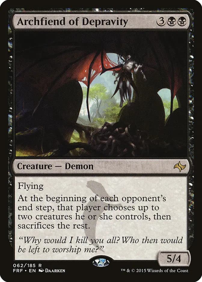 Card image of Archfiend of Depravity