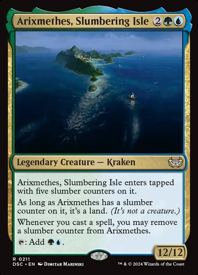 Card image of Arixmethes, Slumbering Isle