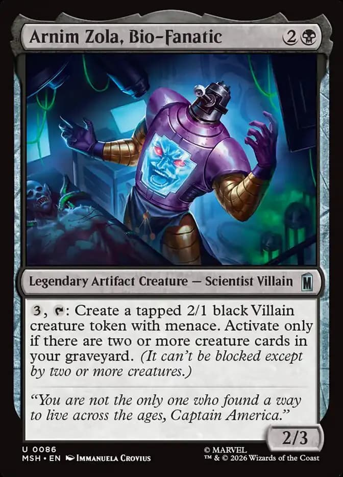Card image of Arnim Zola, Bio-Fanatic