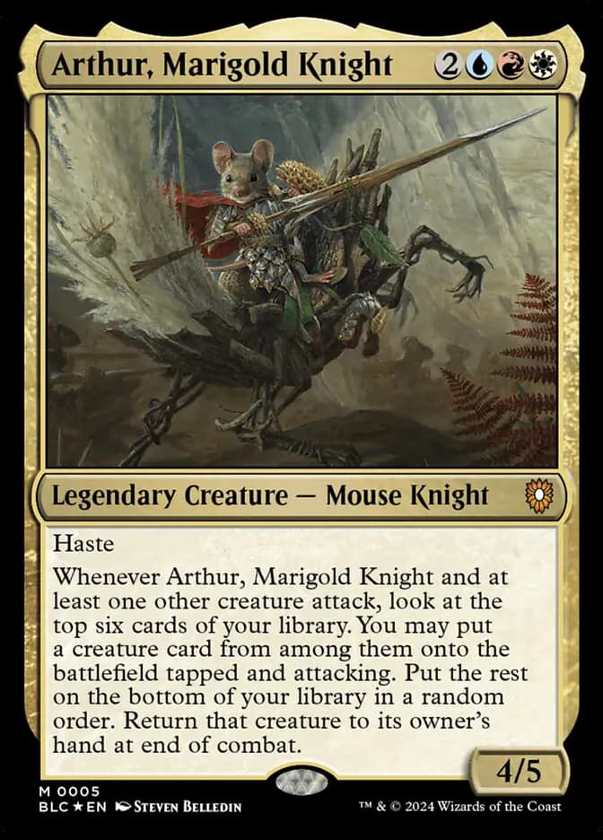 Card image of Arthur, Marigold Knight