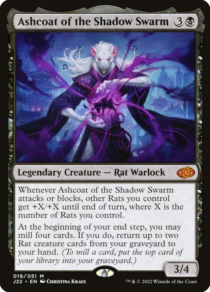 Card image of Ashcoat of the Shadow Swarm