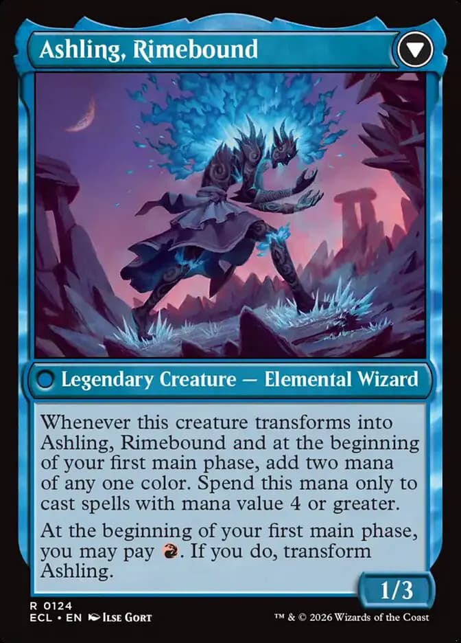 Card image of Ashling, Rekindled / Ashling, Rimebound