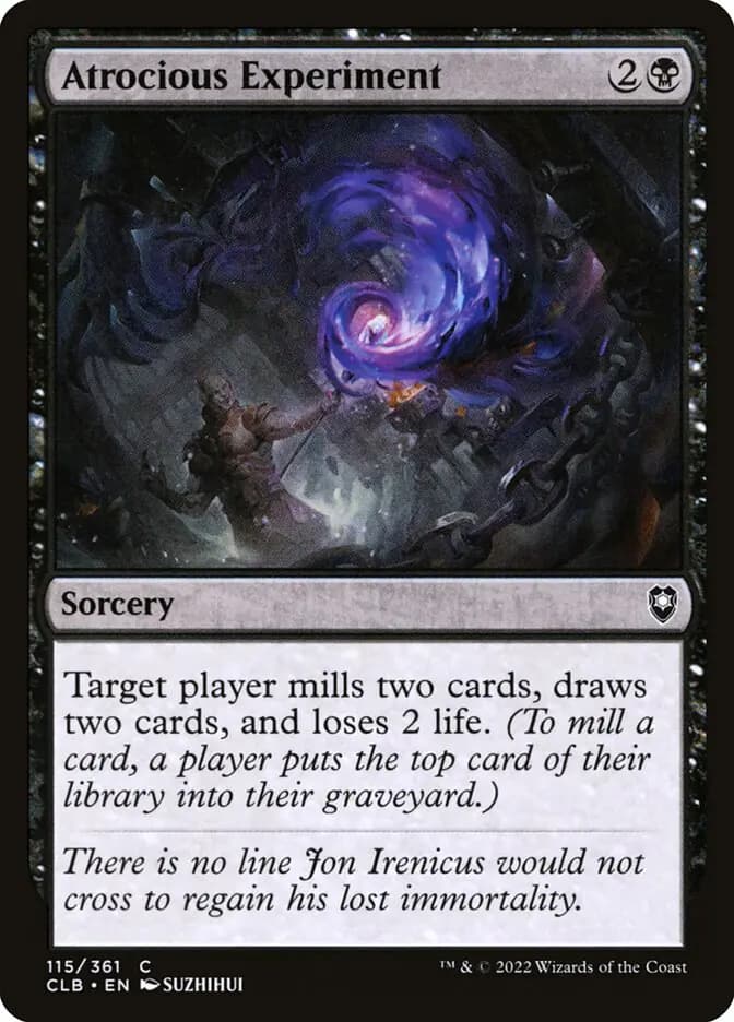 Card image of Atrocious Experiment
