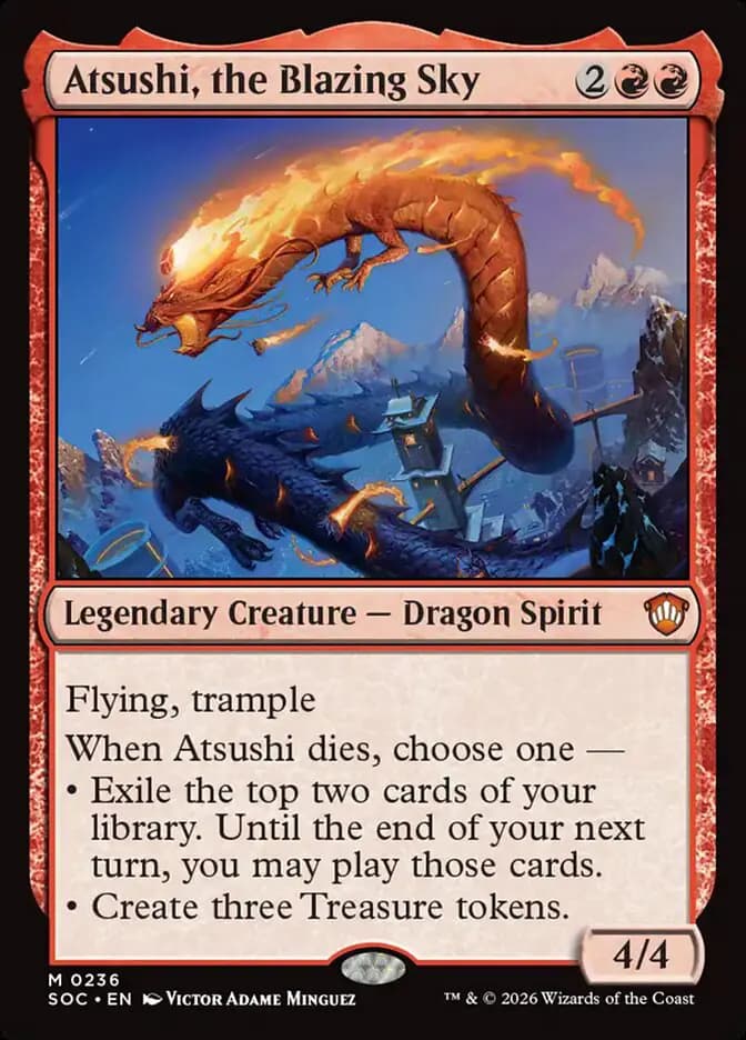 Card image of Atsushi, the Blazing Sky