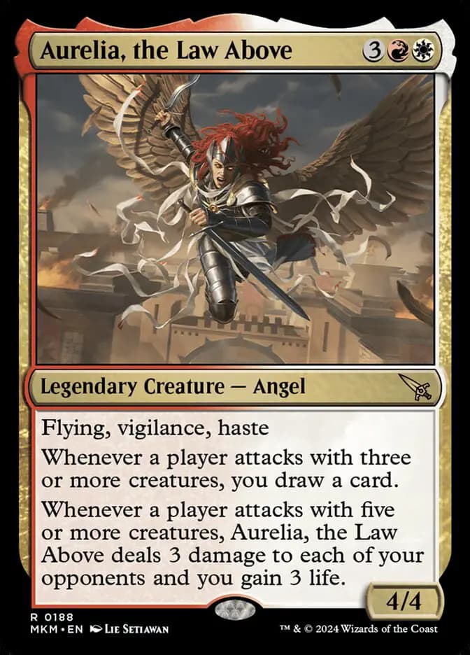 Card image of Aurelia, the Law Above