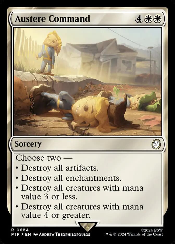 Card image of Austere Command