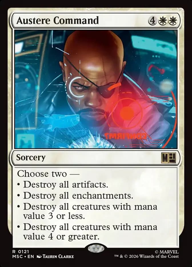 Card image of Austere Command