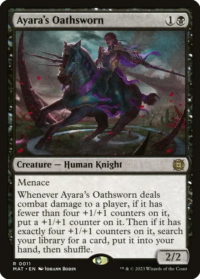 Card image of Ayara's Oathsworn