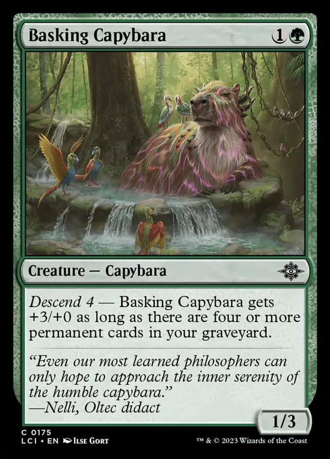 Card image of Basking Capybara