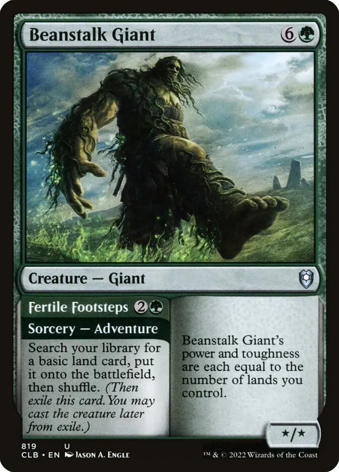Card image of Beanstalk Giant / Fertile Footsteps