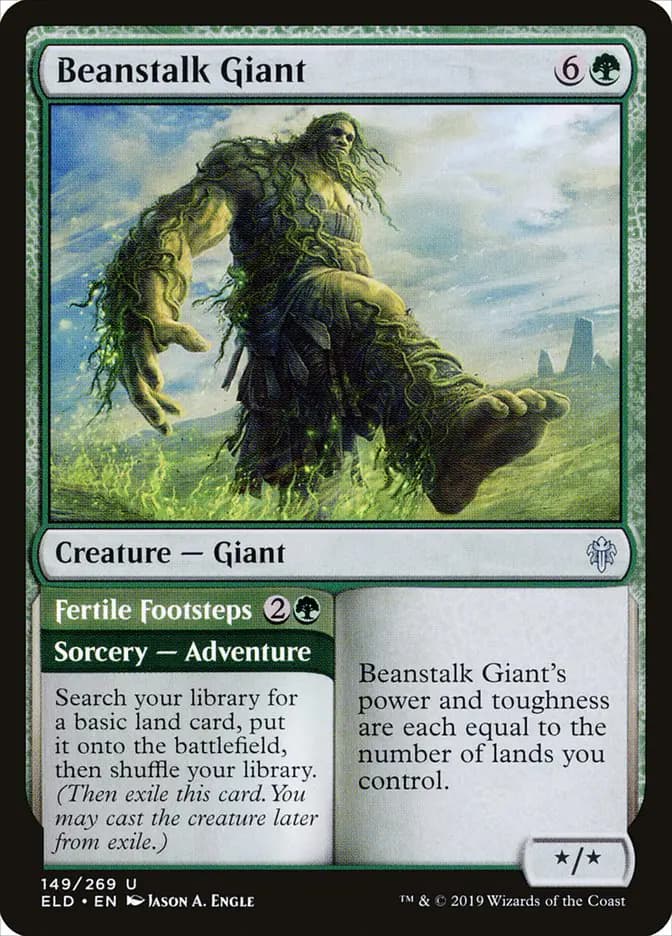 Card image of Beanstalk Giant / Fertile Footsteps