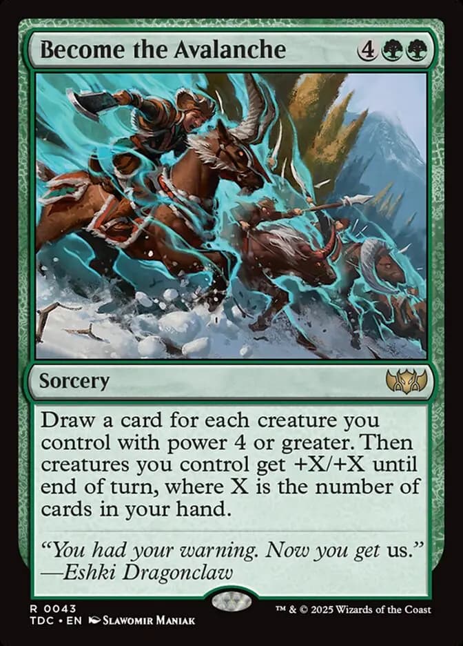 Card image of Become the Avalanche
