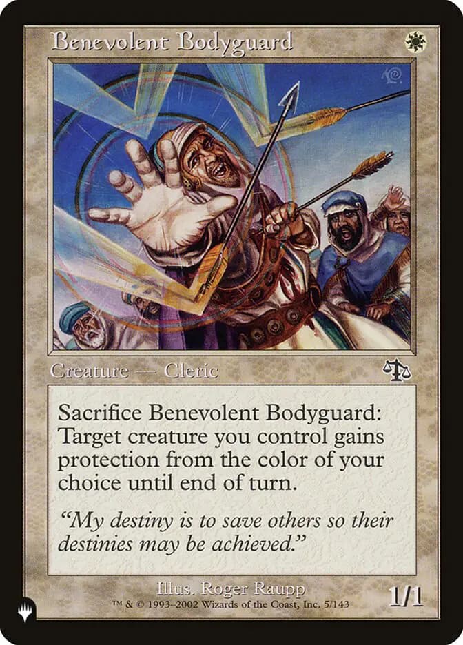 Card image of Benevolent Bodyguard
