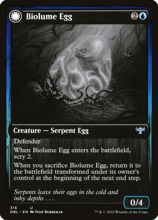 Card image of Biolume Egg / Biolume Serpent