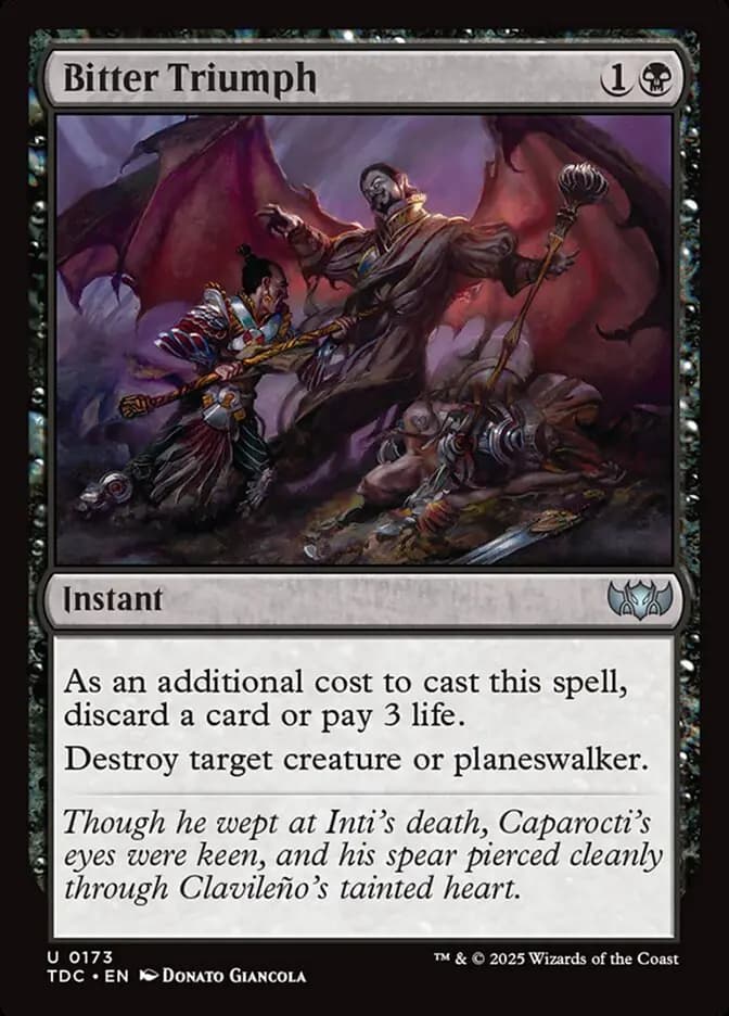 Card image of Bitter Triumph
