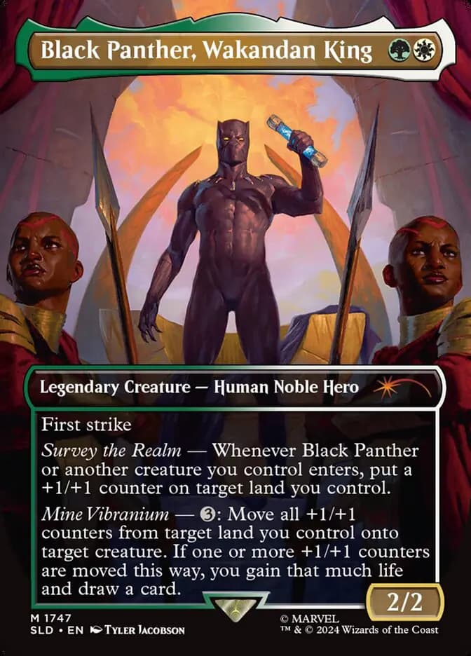 Card image of Black Panther, Wakandan King