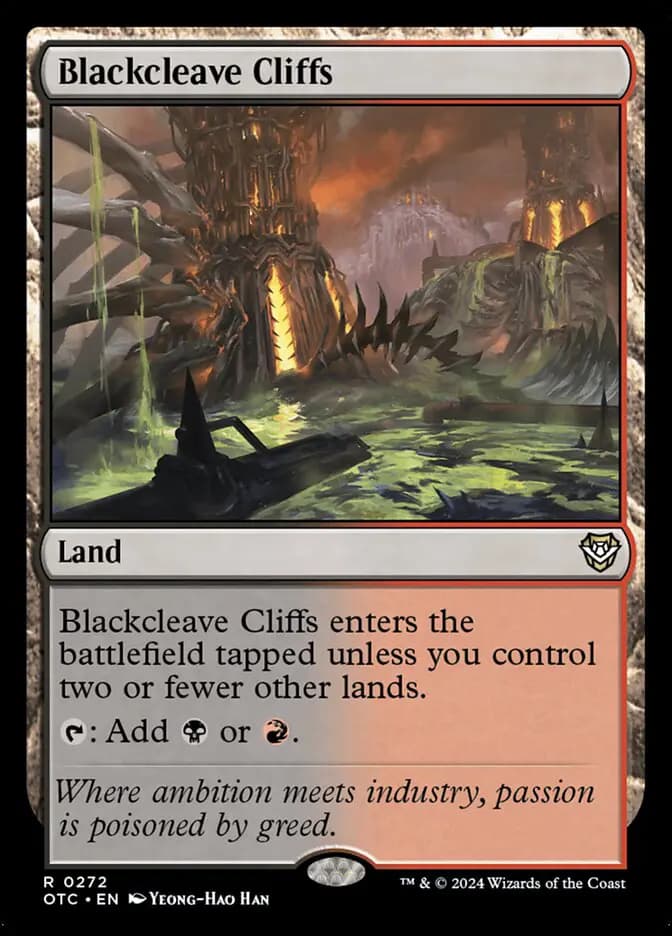 Card image of Blackcleave Cliffs