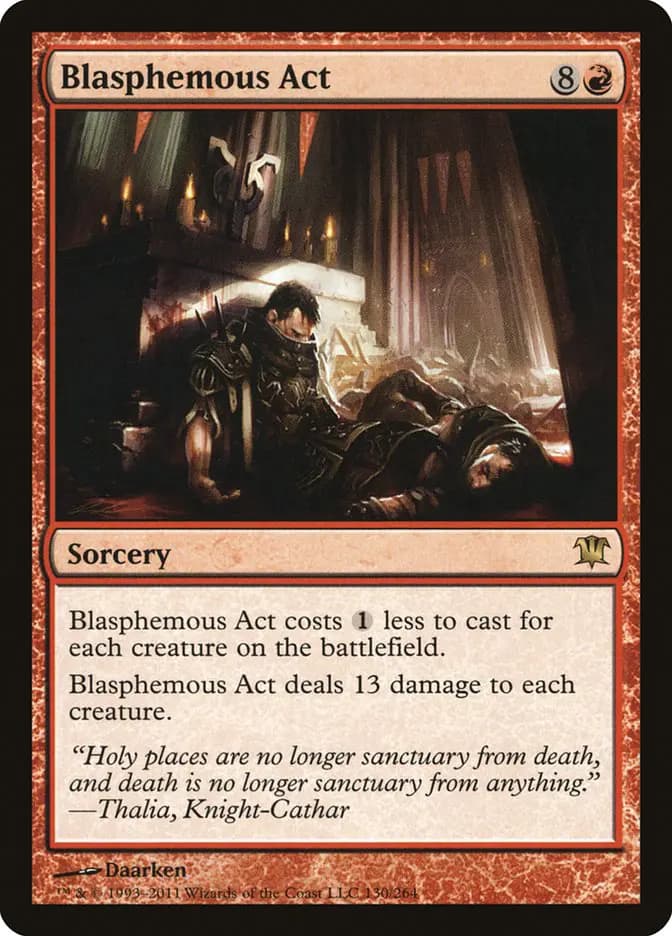 Card image of Blasphemous Act