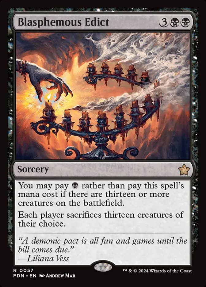 Card image of Blasphemous Edict