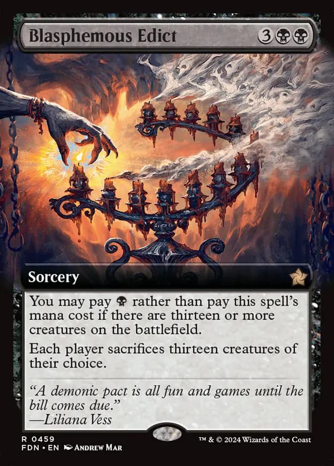 Card image of Blasphemous Edict