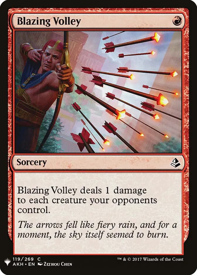 Card image of Blazing Volley