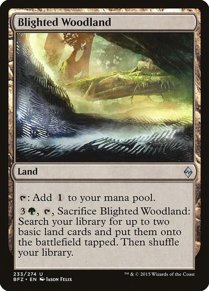 Card image of Blighted Woodland