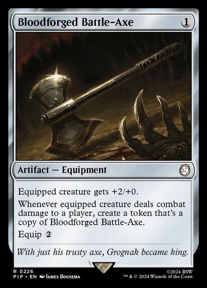 Card image of Bloodforged Battle-Axe