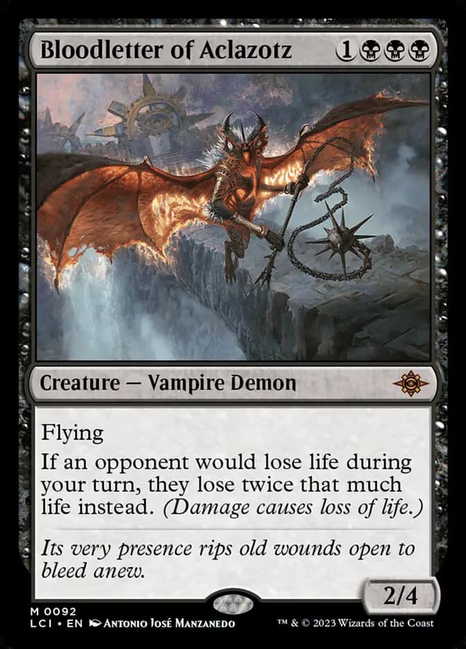 Card image of Bloodletter of Aclazotz