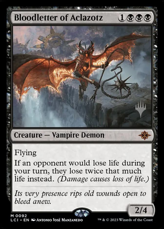 Card image of Bloodletter of Aclazotz