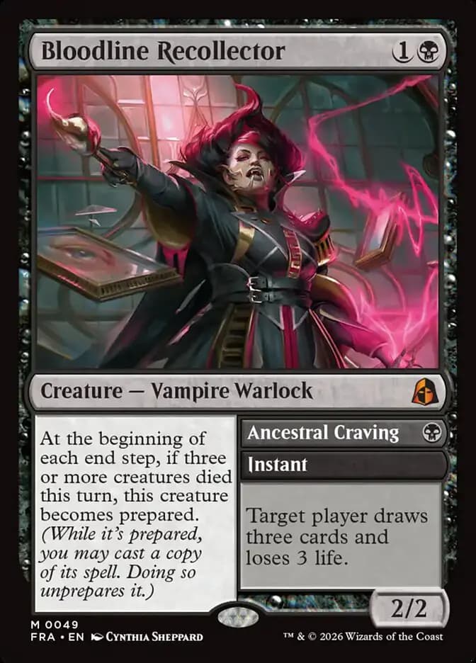 Card image of Bloodline Recollector / Ancestral Craving