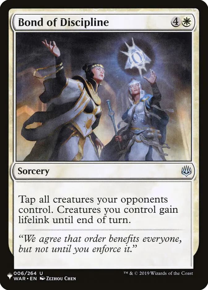 Card image of Bond of Discipline