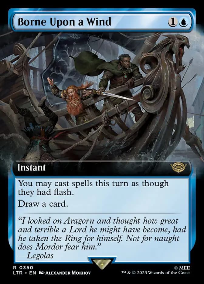 Card image of Borne Upon a Wind