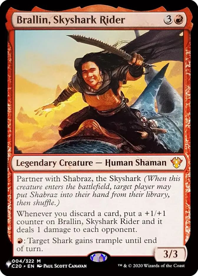 Card image of Brallin, Skyshark Rider