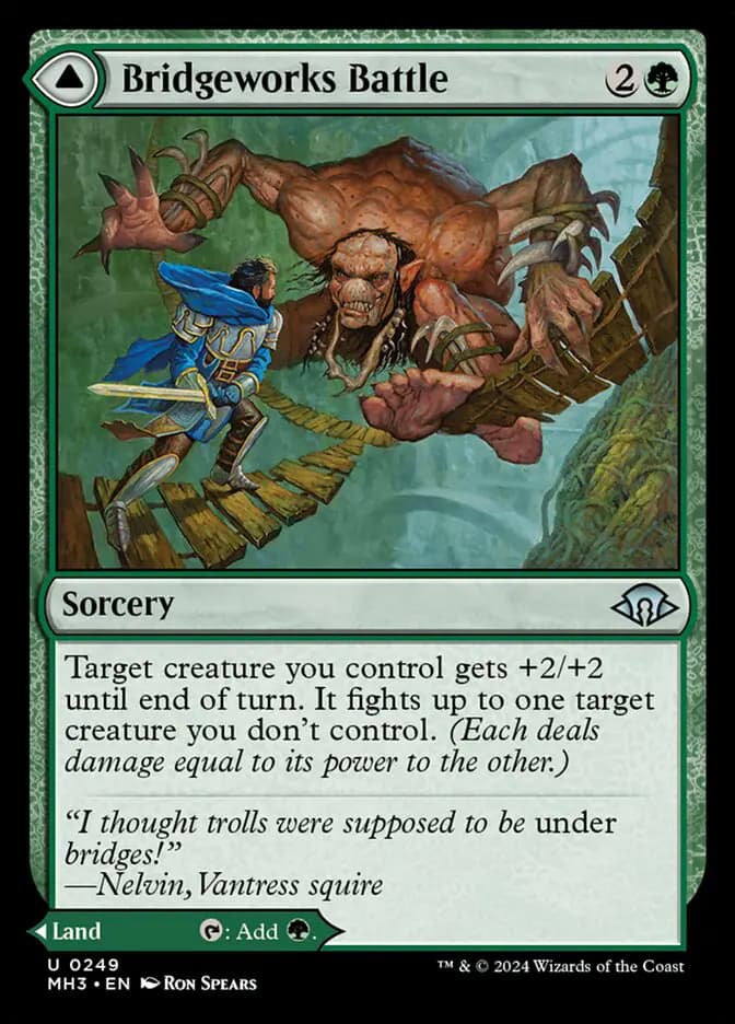 Card image of Bridgeworks Battle / Tanglespan Bridgeworks
