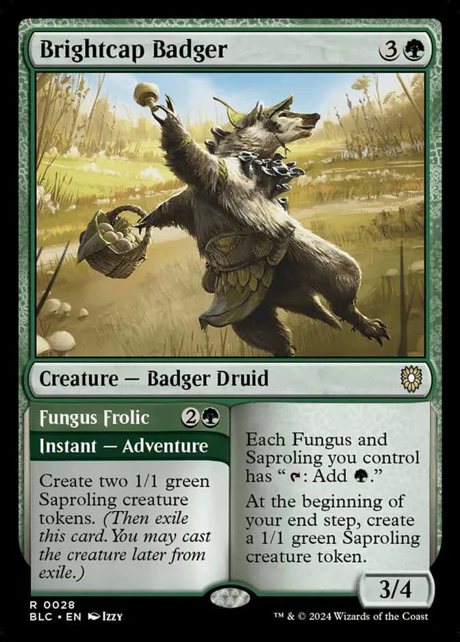 Card image of Brightcap Badger / Fungus Frolic