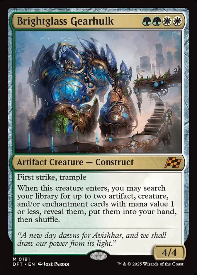 Card image of Brightglass Gearhulk