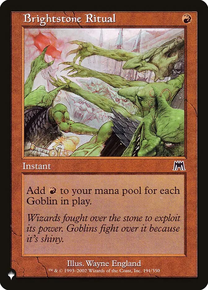 Card image of Brightstone Ritual