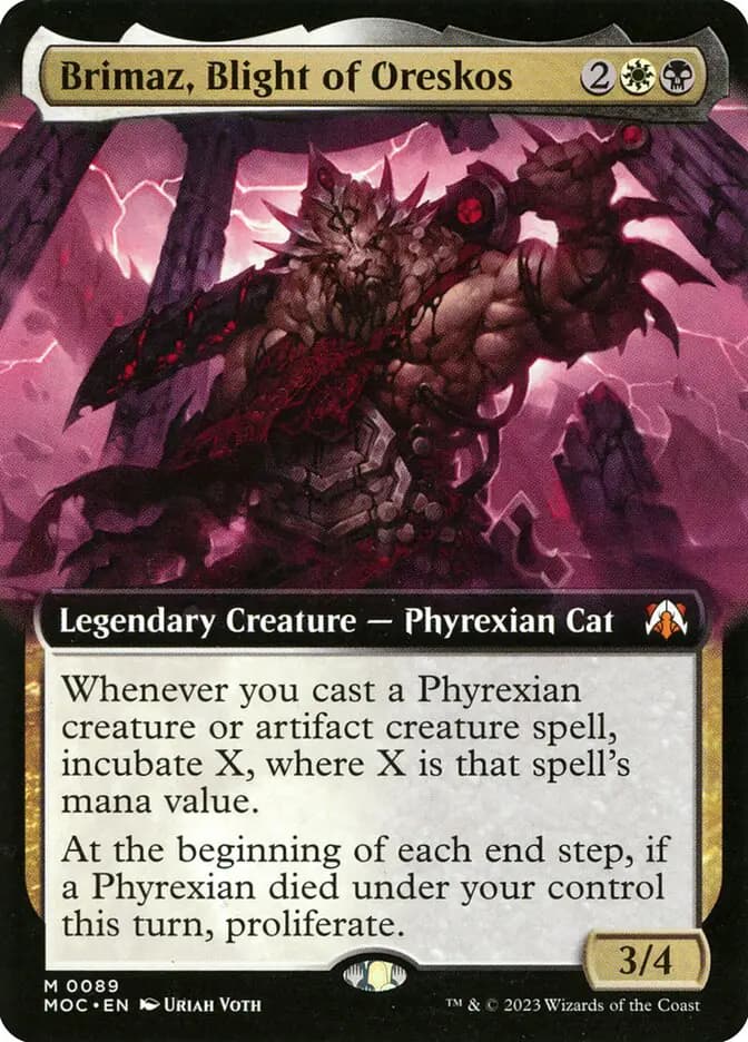 Card image of Brimaz, Blight of Oreskos