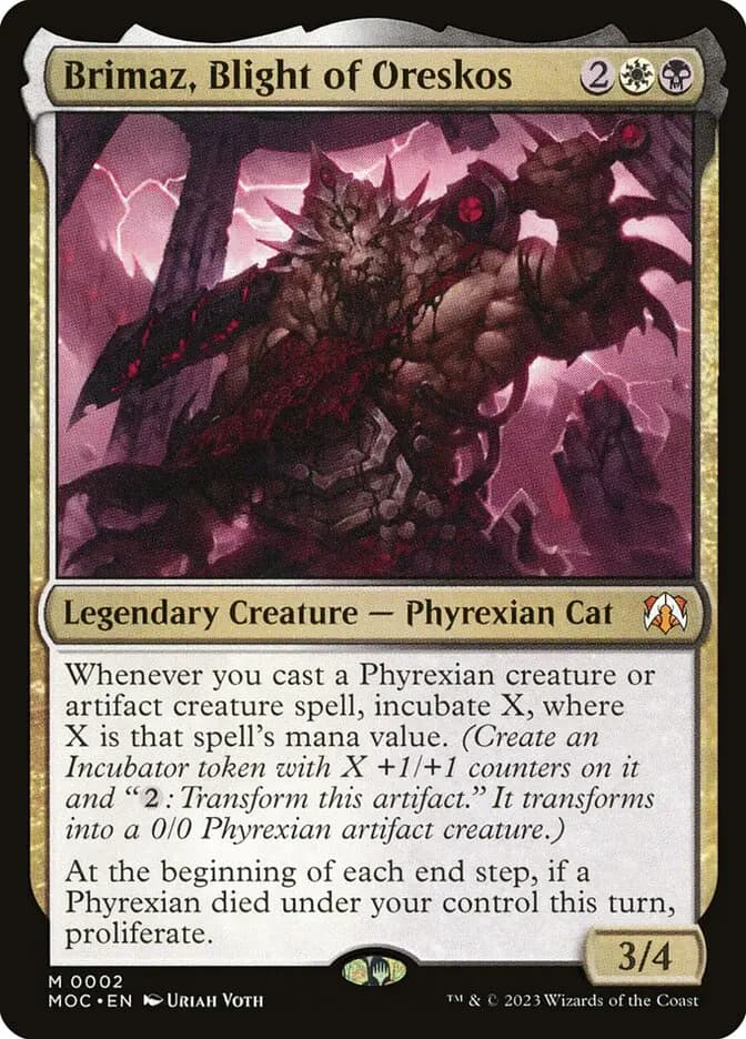 Card image of Brimaz, Blight of Oreskos