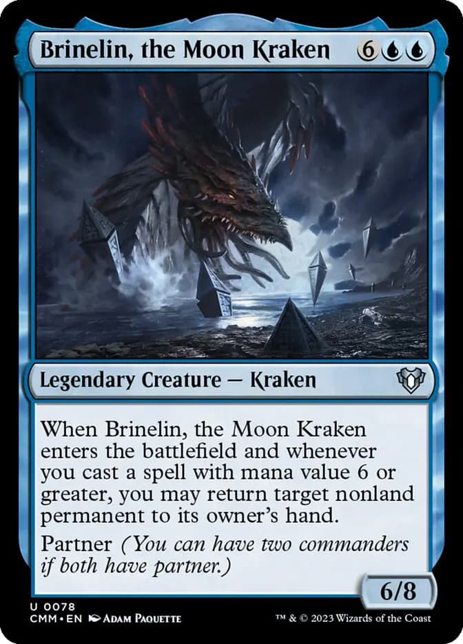 Card image of Brinelin, the Moon Kraken