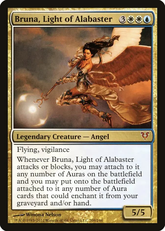 Card image of Bruna, Light of Alabaster
