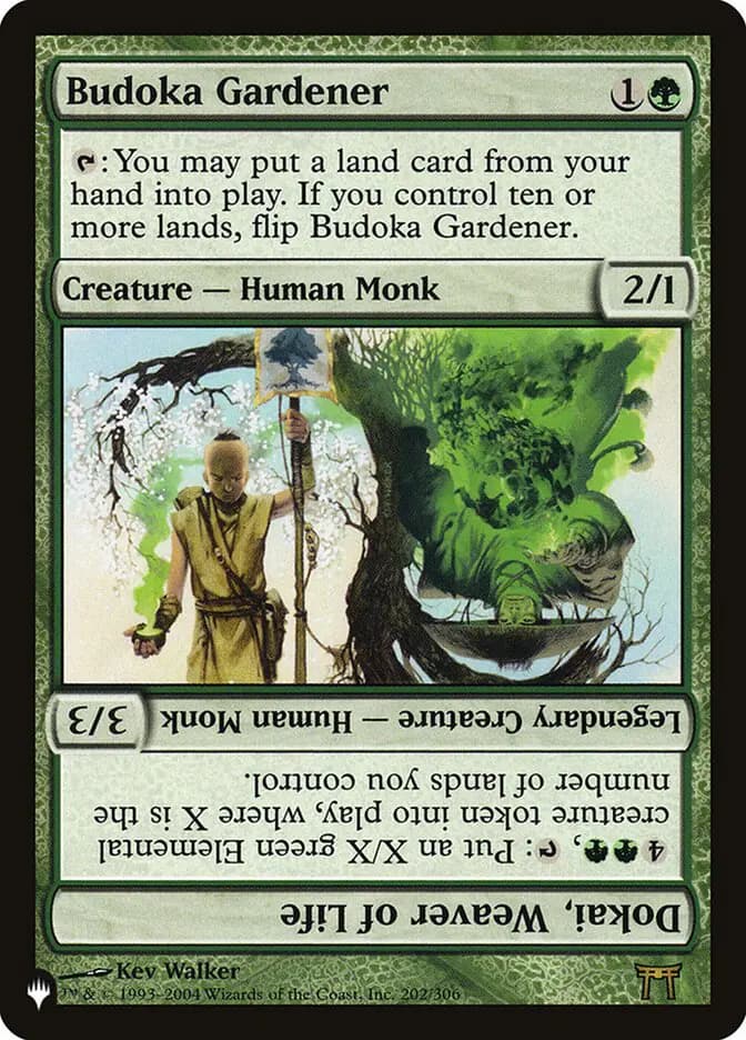 Card image of Budoka Gardener / Dokai, Weaver of Life