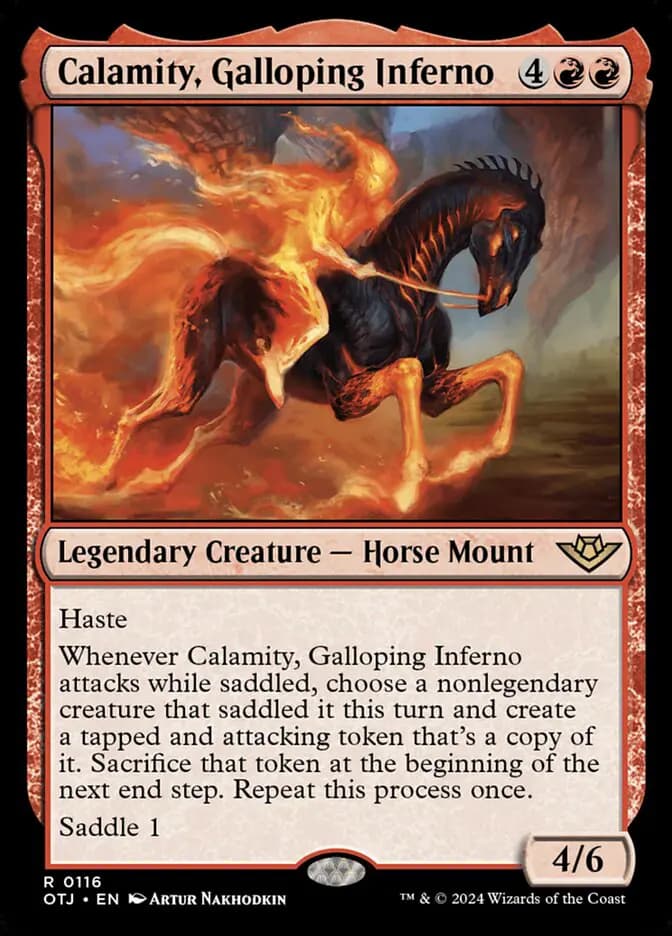 Card image of Calamity, Galloping Inferno