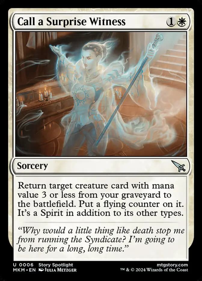 Card image of Call a Surprise Witness