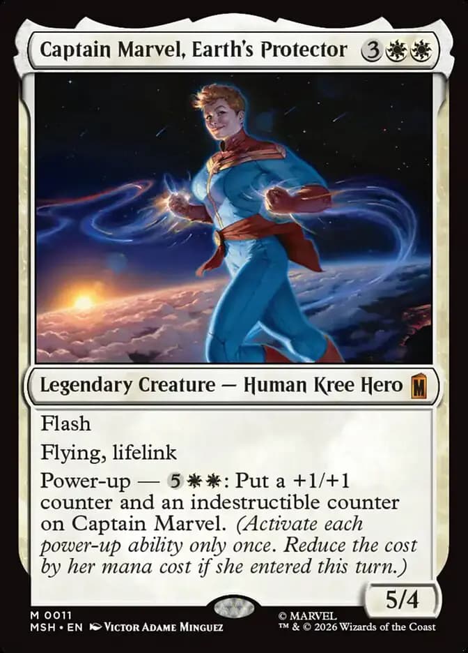 Card image of Captain Marvel, Earth's Protector
