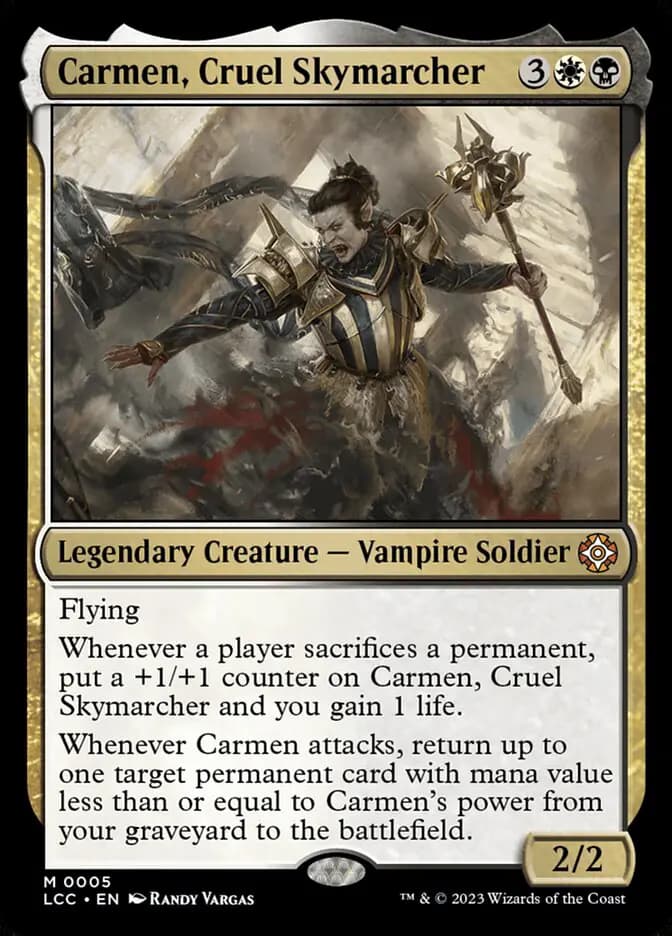 Card image of Carmen, Cruel Skymarcher