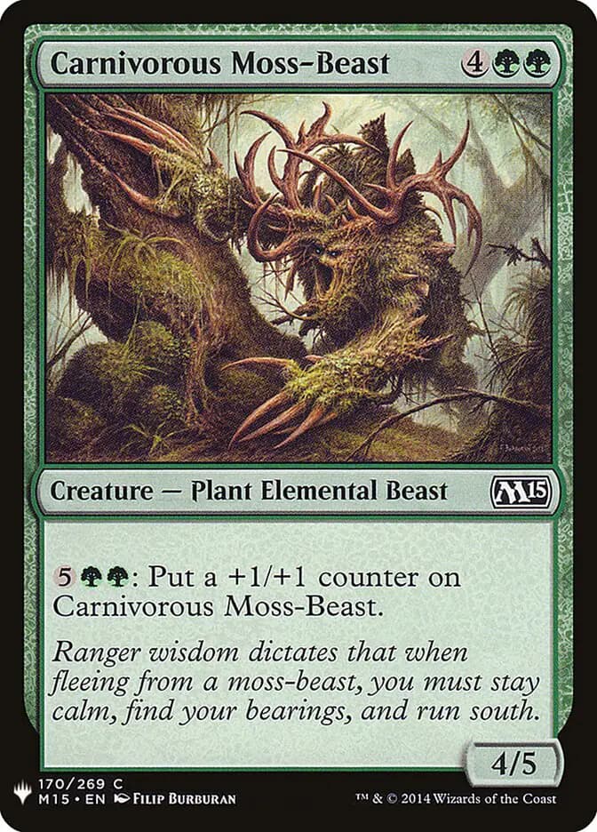 Card image of Carnivorous Moss-Beast