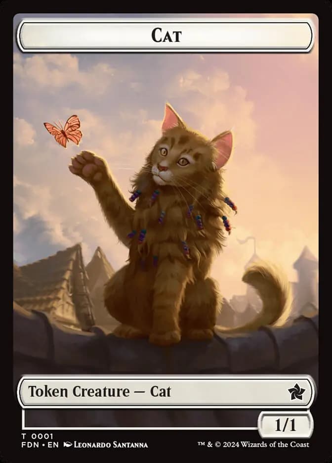 Cat (Foundations Tokens) #1 - buy magic cards Cat (Foundations Tokens) #1 - buy magic cards