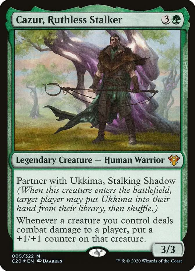 Card image of Cazur, Ruthless Stalker