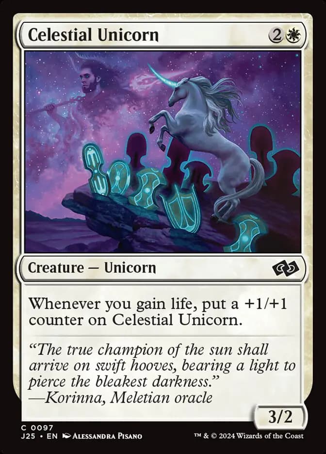 Card image of Celestial Unicorn